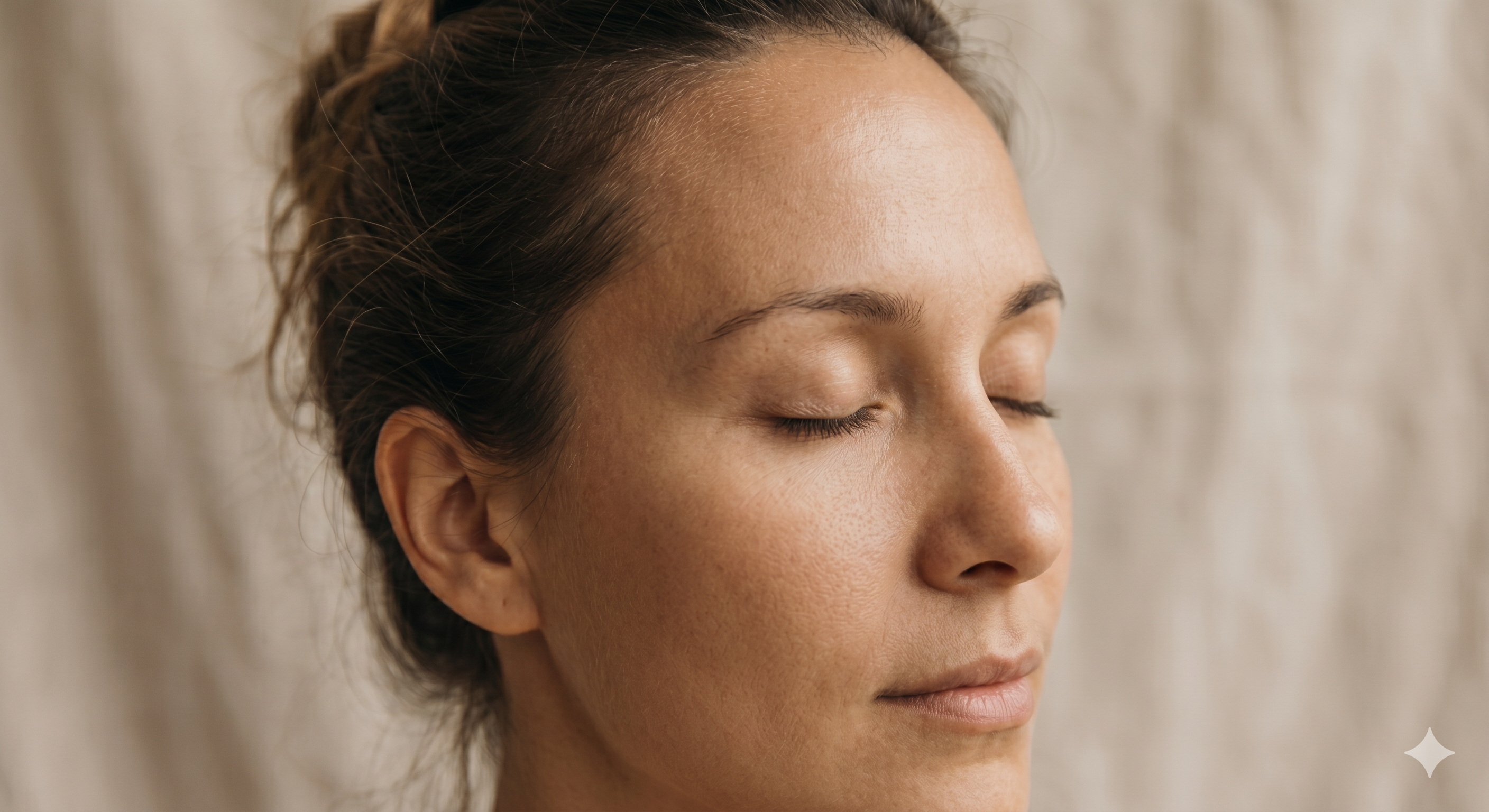 Face and head acupressure points showing Yin Tang, Taiyang temple, and GB20 Fengchi locations